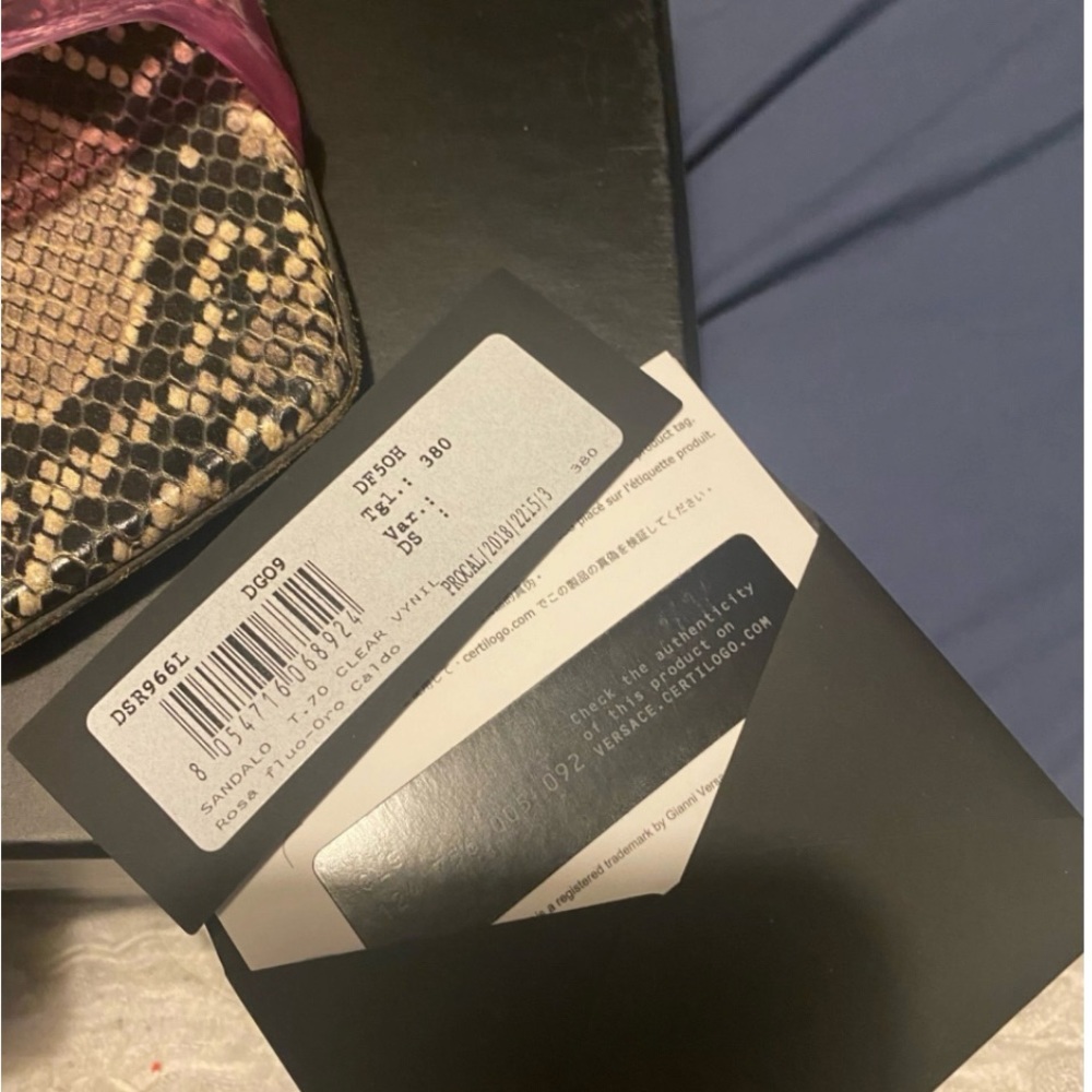 ❌❌SOLD❌❌VERSACE PVC Mules - Picture 2 of 6